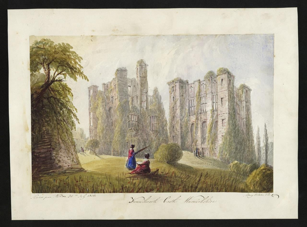 Mary Webster (1794-1883) - Watercolour Painting - Kenilworth Castle Warwickshire1