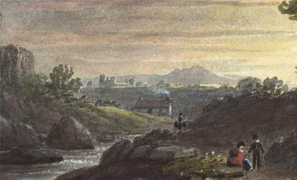 Romantic Landscape - Miniature Watercolour Painting - 19th Century5