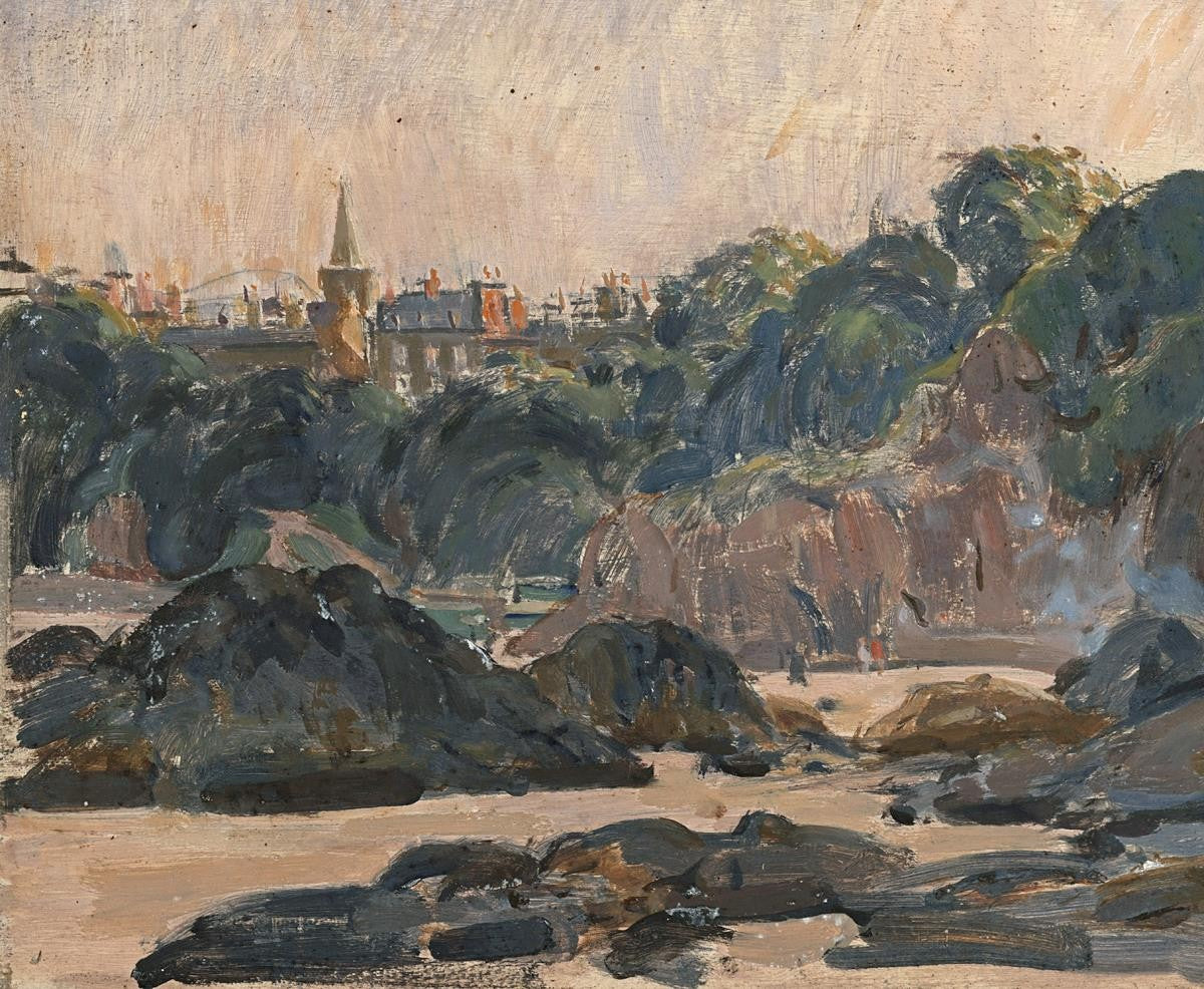 Dugald Sutherland MacColl (1859-1948) Oil Painting - North Bay Coastline 19322