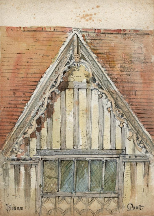 Ightham Kent - Small Watercolour Painting - James Foster Wadmore0