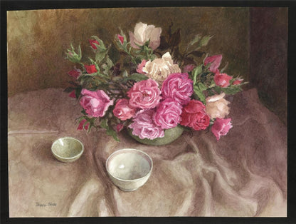 Janet Skea - Watercolour Painting - Still Life Roses - 1998 - Floral - Flowers1