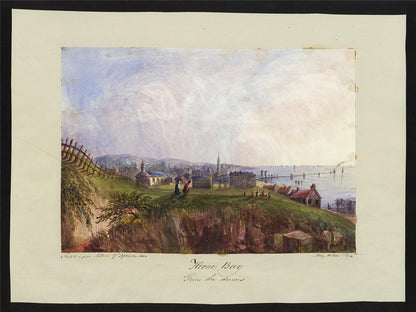 Mary Webster Watercolour Painting Herne Bay From The Downs - Kent - 19th Century1