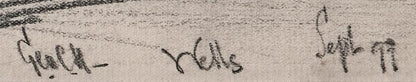 George Charles Haite (1855-1924) Pencil Drawing 1899 Wells-Next-The-Sea2