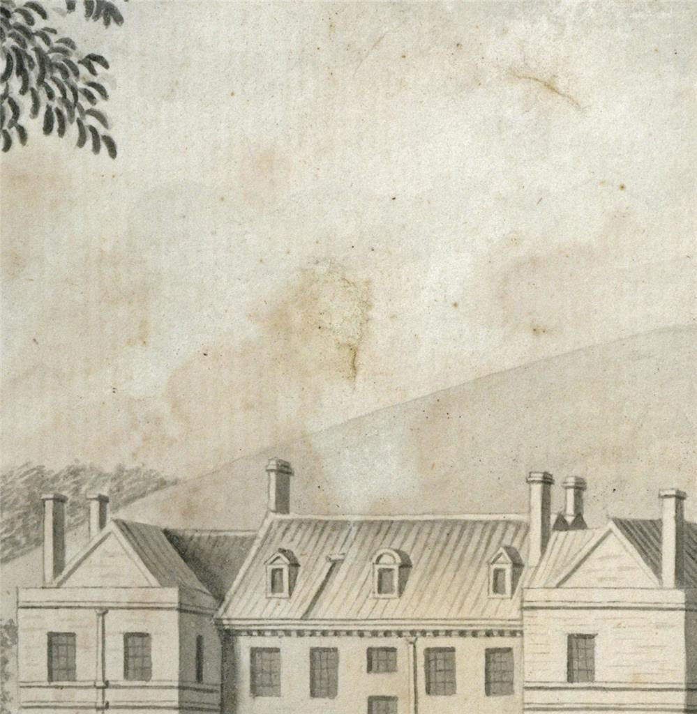 View Of Nethercot House Watercolour Painting Late 18th / Early 19th Century4