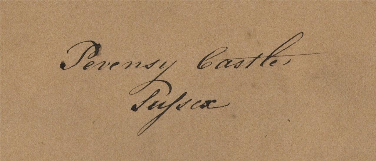 Mary Webster (1794-1883) - Watercolour Painting - Pevensey Castle Sussex - 18524