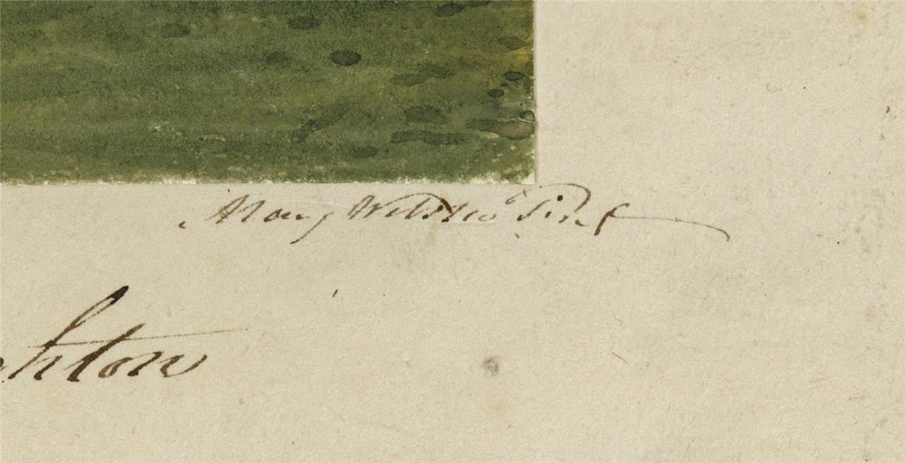 Mary Webster (1794-1883) Watercolour Painting - Church At Preston Brighton 18422