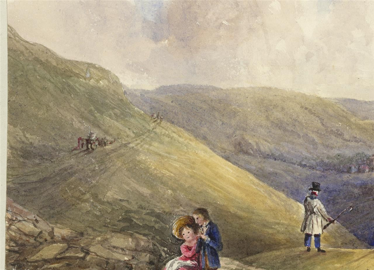 Mary Webster Watercolour Painting The Weald Of Sussex From The Devil's Dyke 18385
