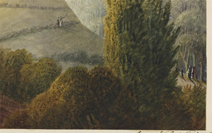 Mary Webster (1794-1883) Watercolour Painting - Dane John Mound Canterbury 18438