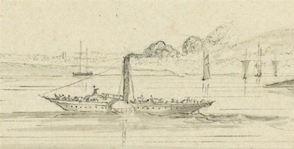 James Wilcox (1778-1865) Watercolour Painting - Blackwall London 1843 - Thames9
