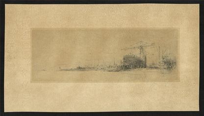 William Walcot (1874-1943) Pencil Signed Etching - The Clyde1