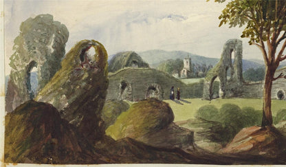 Mary Webster (1794-1883) - Watercolour Painting - Pevensey Castle Sussex - 18485