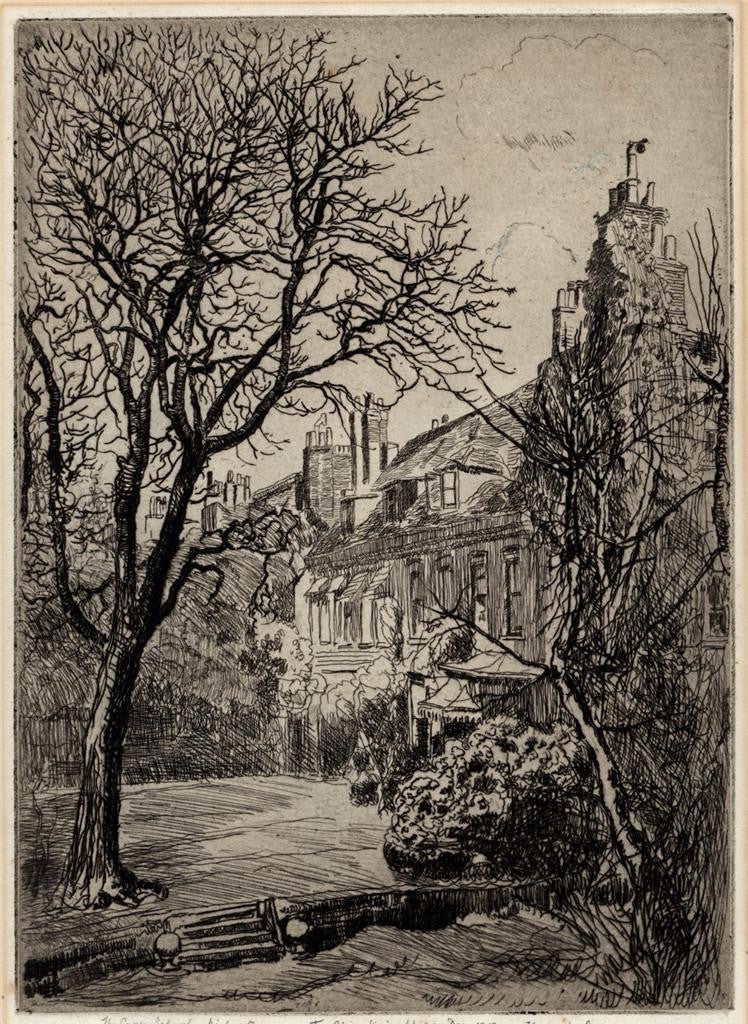 Hanslip Fletcher (1874-1955) Signed Etching - School At Highgate - 19120