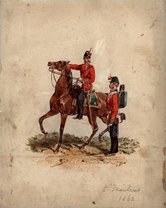 Orlando Norie (1832-1901) - Watercolour Painting - 5th Fusiliers - 18620