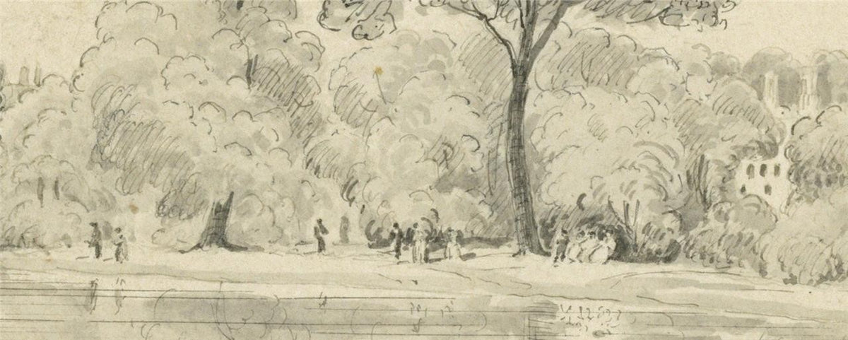 James Wilcox (1778-1865) Watercolour Painting - St James's Park London 18445