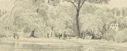 James Wilcox (1778-1865) Watercolour Painting - St James's Park London 18445