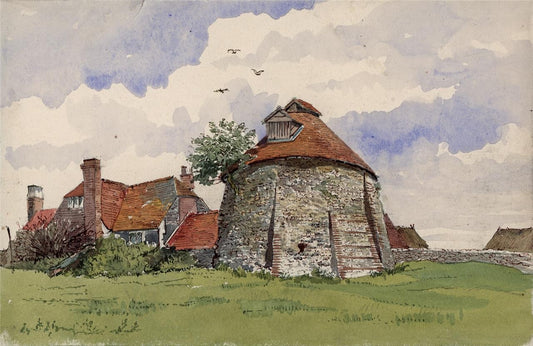 Columbarium At Patcham Sussex - Watercolour Painting - James Foster Wadmore0