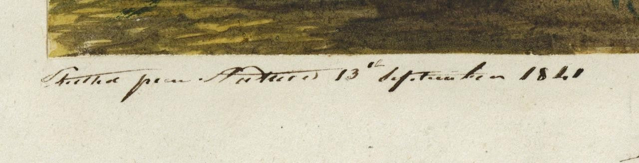 Mary Webster (1794-1883) Watercolour Painting - Cottage At Sudbury London 18413