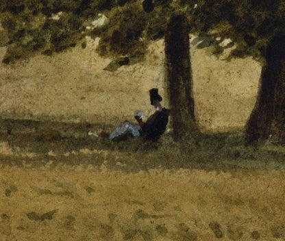 Newland Park Buckinghamshire 1832 - Antique Watercolour Painting - Nash4