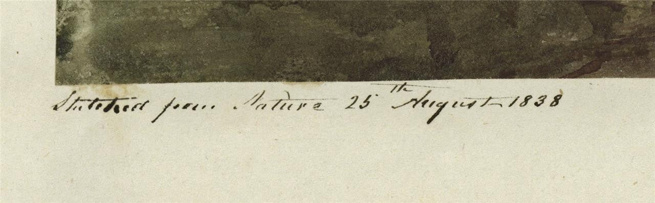 Mary Webster (1794-1883) Watercolour Painting Lewes Castle Sussex 18384