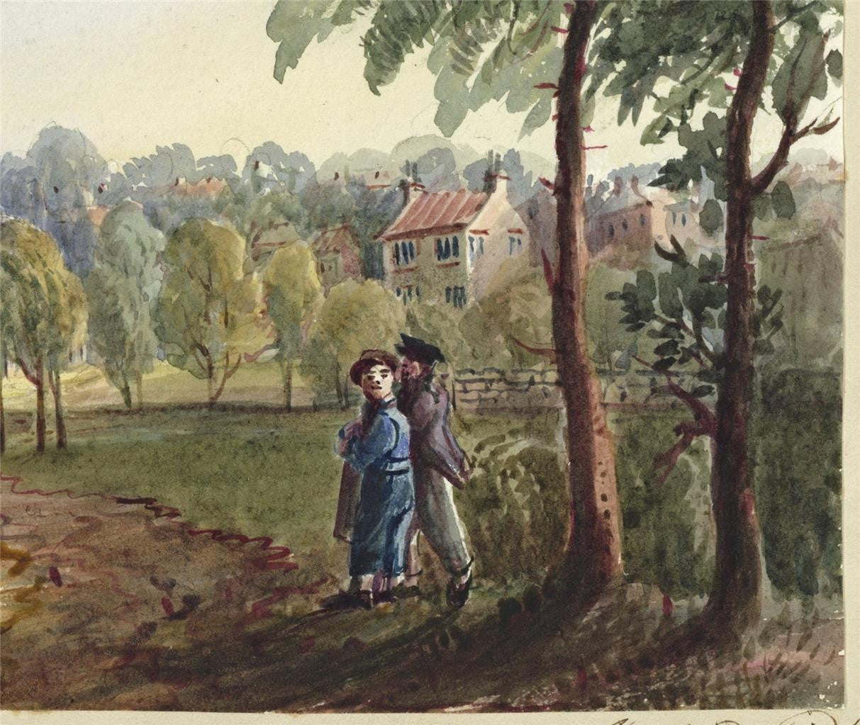 Mary Webster (1794-1883) Watercolour Painting - Eastbourne Church 18426