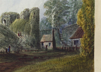 Mary Webster (1794-1883) - Watercolour Painting - Pevensey Castle 18428