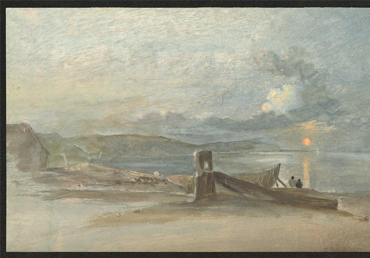 Coastal Sunset - Oil Painting - Late 19th / Early 20th Century4