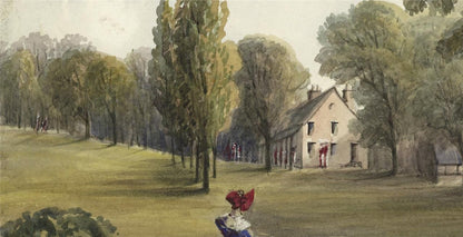 Mary Webster (1794-1883) Watercolour Painting Hyde Park Barracks London 18396