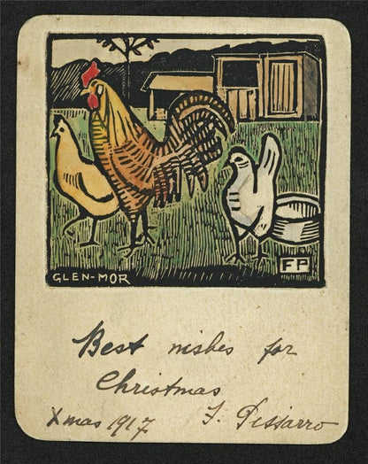 F Pissarro - Small Signed Woodcut - Glen-Mor 19171