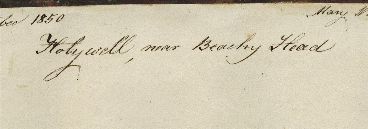 Mary Webster (1794-1883) Watercolour Painting Holywell Eastbourne 18504