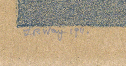 Thomas Robert Way (1861-1913) Pencil Signed Lithograph Westminster Abbey London2