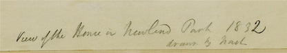 Newland Park Buckinghamshire 1832 - Antique Watercolour Painting - Nash8