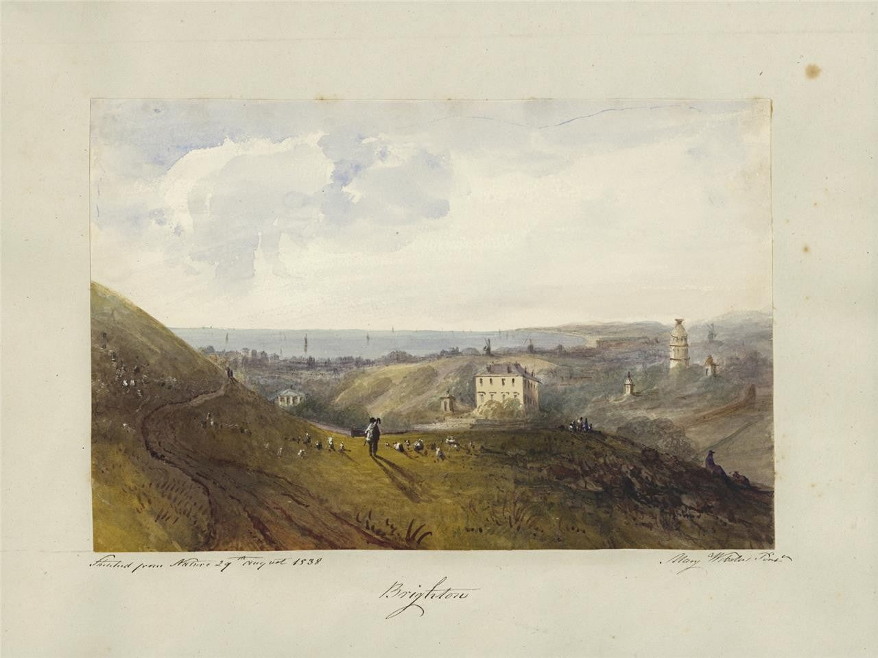 Mary Webster (1794-1883) - Watercolour Painting - Brighton 18387