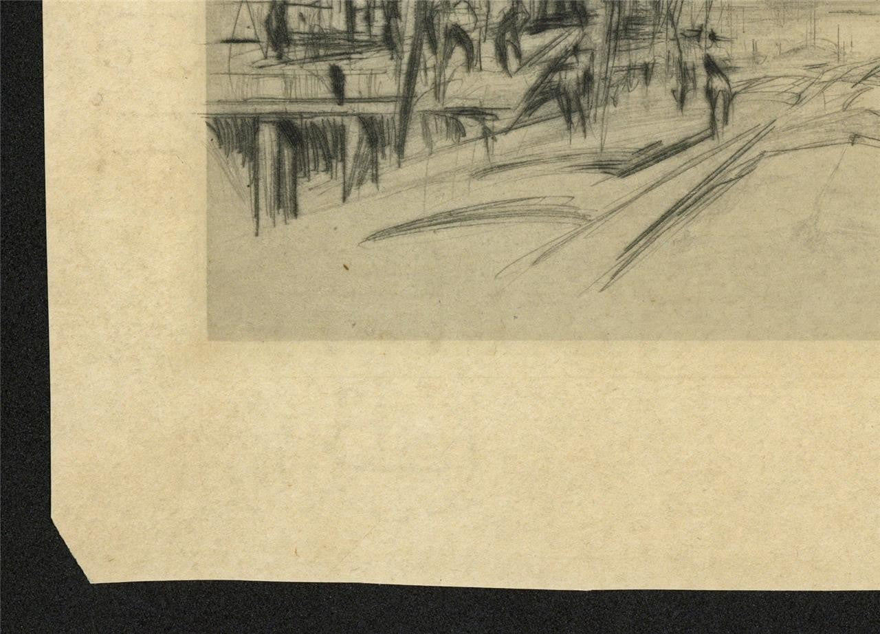 William Walcot (1874-1943) Pencil Signed Etching - The Thames London5