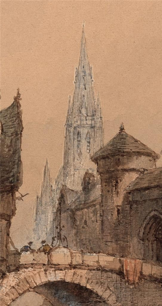 Neil Stuart Crichton (1854-1913) Watercolour Painting - European Street Scene7
