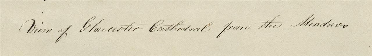 Mary Webster (1794-1883) Watercolour Painting Gloucester Cathedral 18404