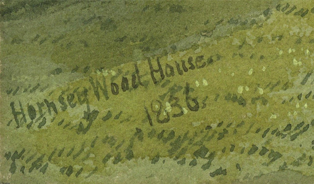 Hornsey Wood House Tavern London 1836 Watercolour Painting - Finsbury Park2