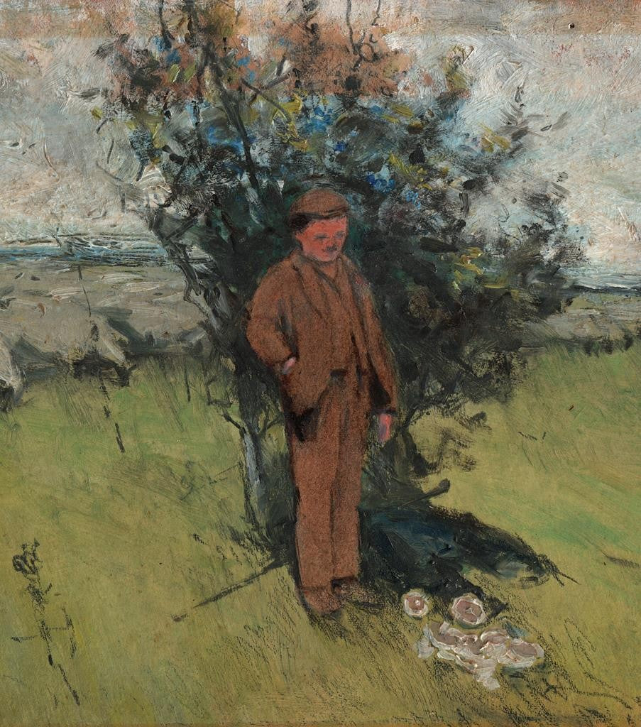 Gideon Matthew Fidler (1857-1942) Oil Painting - The Shepherds Breakfast1