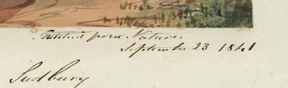 Mary Webster (1794-1883) Watercolour Painting Farm Near Sudbury London 18413