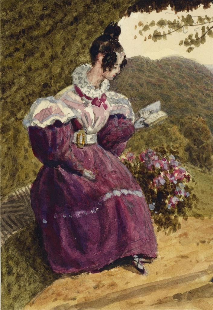 Cliveden Grounds Buckinghamshire - Antique Watercolour Painting - 19th Century2