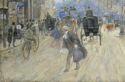 Henry Edward Tidmarsh Watercolour Painting - Royal Courts Of Justice London 18975