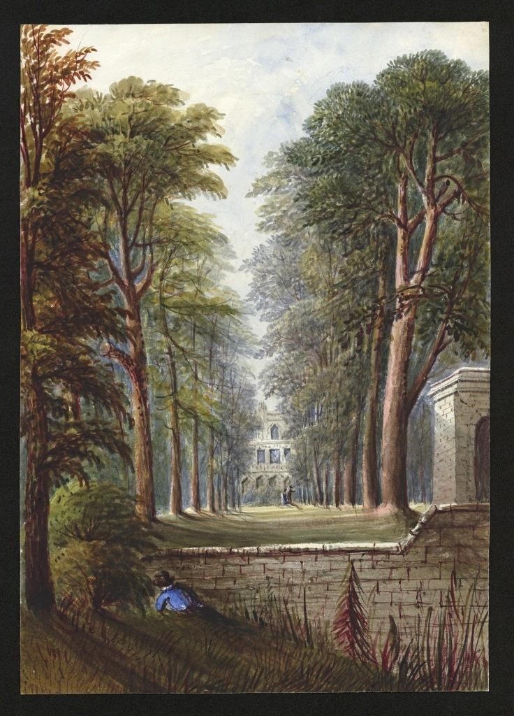 Mary Webster (1794-1883) Watercolour Painting - Guys Cliffe Near Leamington 18461