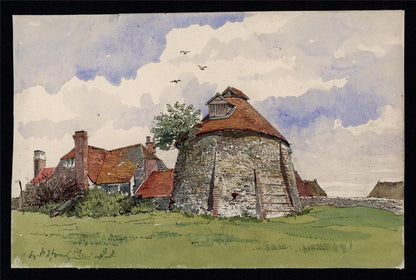 Columbarium At Patcham Sussex - Watercolour Painting - James Foster Wadmore2