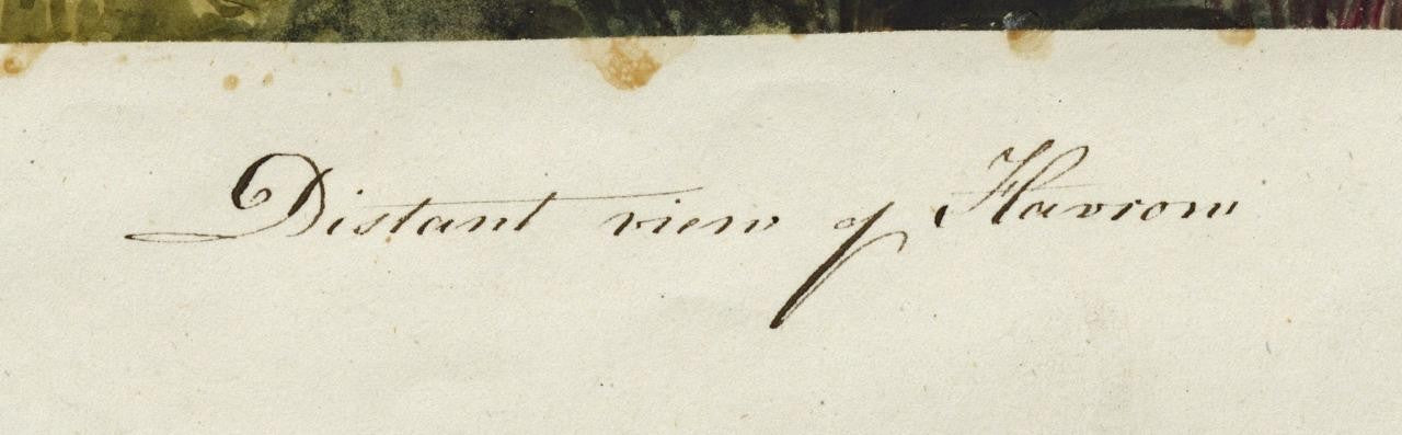 Mary Webster (1794-1883) Watercolour Painting - Distant View Harrow London c18414