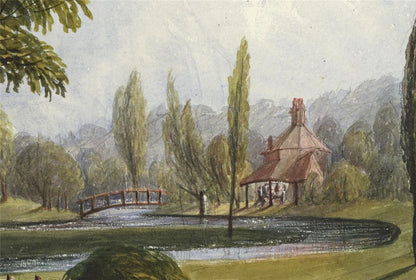 Mary Webster Watercolour Painting Fishing Cottage Chenies Buckinghamshire 18486