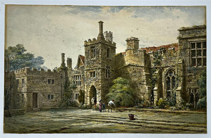 Louise Rayner (1832-1924) - Watercolour Painting - Haddon Hall1