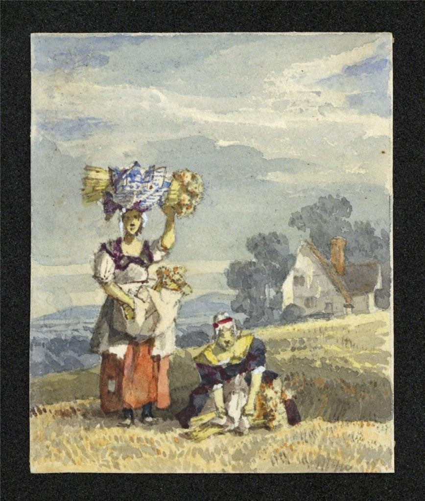 Style Of Samuel Prout - Miniature Watercolour Painting - 19th Century - 191