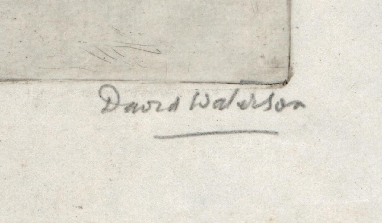 David Waterson (1870-1954) Signed Etching - Portrait Of Mr Gardiner Brechin 19222