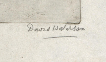 David Waterson (1870-1954) Signed Etching - Portrait Of Mr Gardiner Brechin 19222