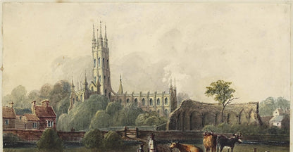 Mary Webster (1794-1883) Watercolour Painting Gloucester Cathedral 18406