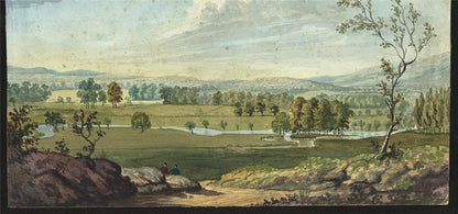 James Wilcox (1778-1865) Watercolour Painting - Landscape Near Northampton 18207